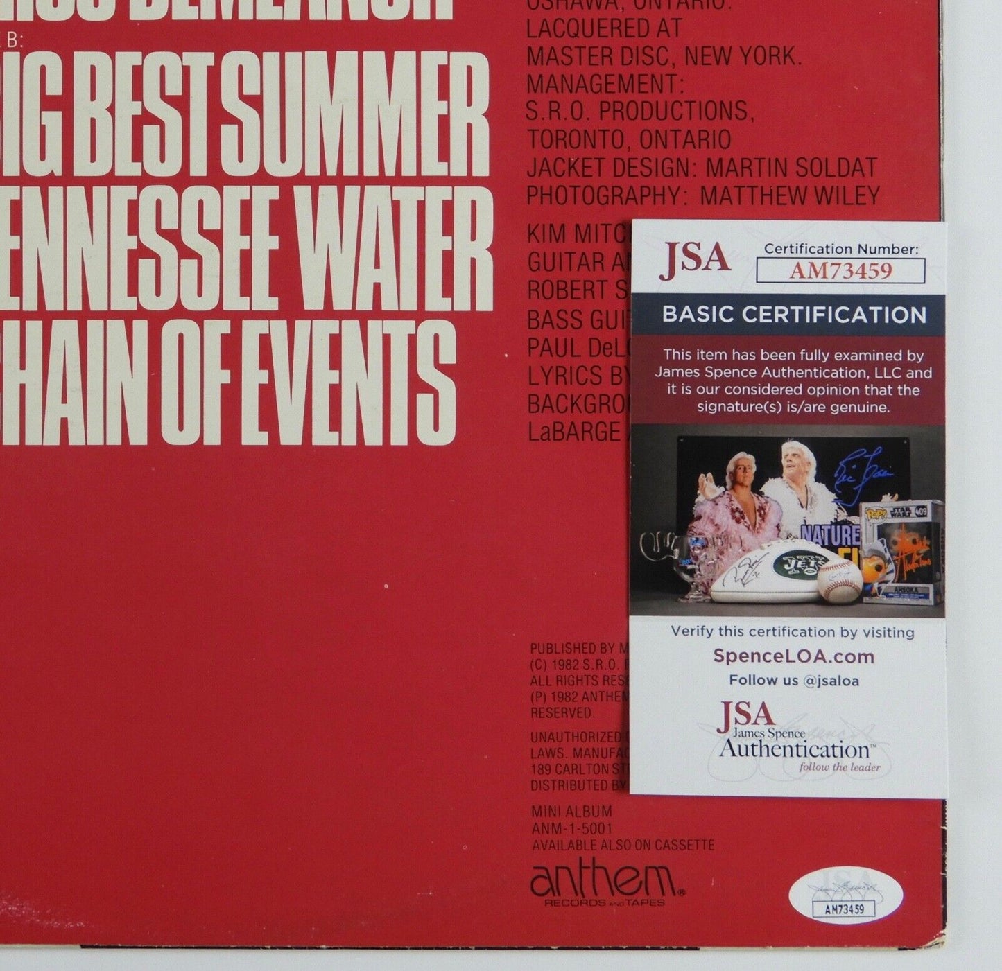 Kim Mitchell JSA Signed Autograph Record Vinyl