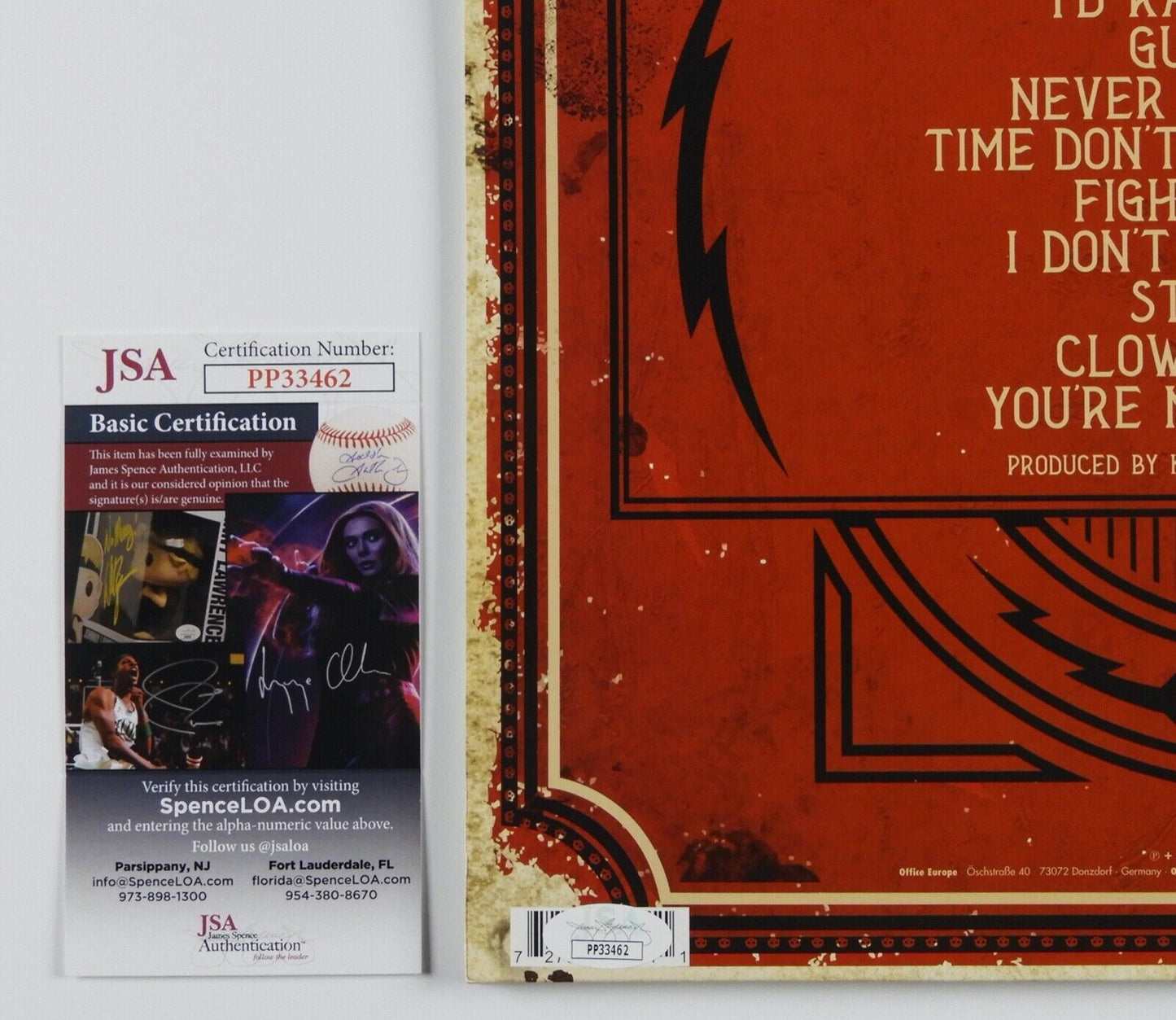 Ricky Warwick JSA Signed Autograph Album Record Vinyl LP When Life Was Hard
