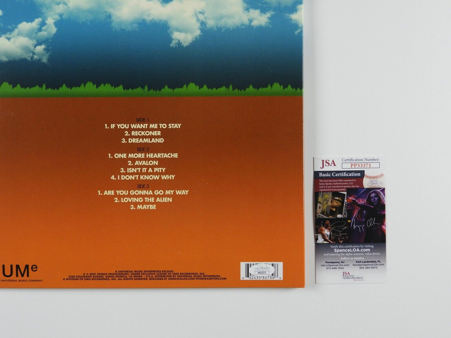 Peter Frampton JSA Signed Autograph Album Record LP The Words