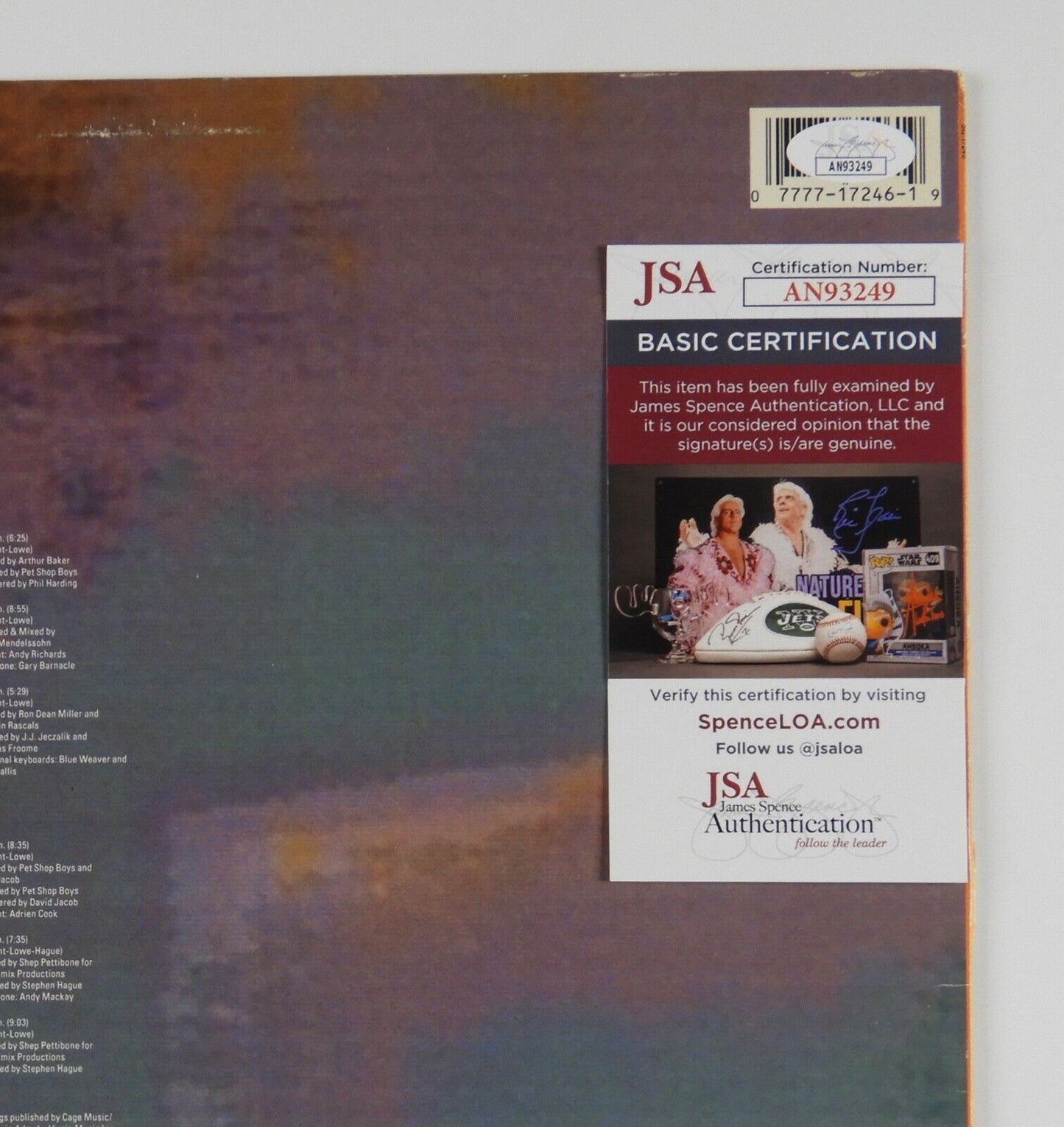 Pet Shop Boys Signed Autograph Album JSA Record Vinyl Disco