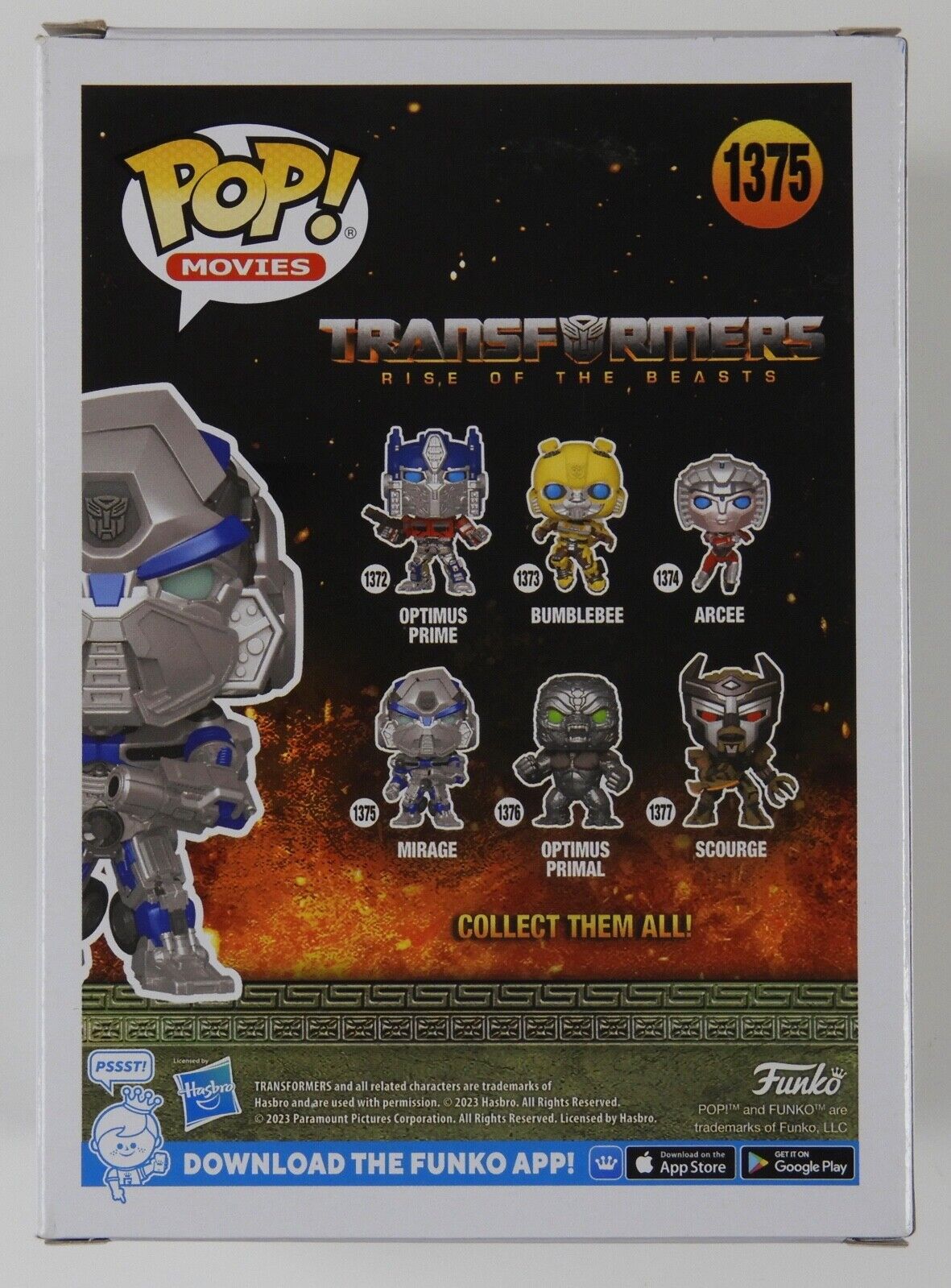 Pete Davidson Transformer Mirage JSA Signed Autograph Funko Pop 1375