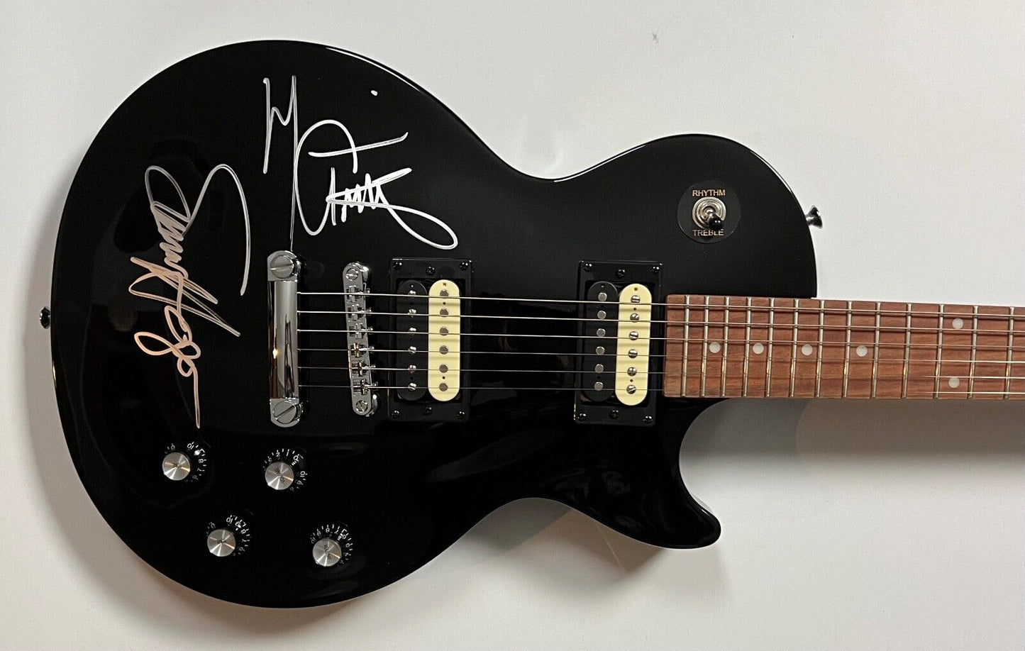 Van Halen JSA Sammy Hagar Michael Anthony Autograph Signed Guitar Les Paul