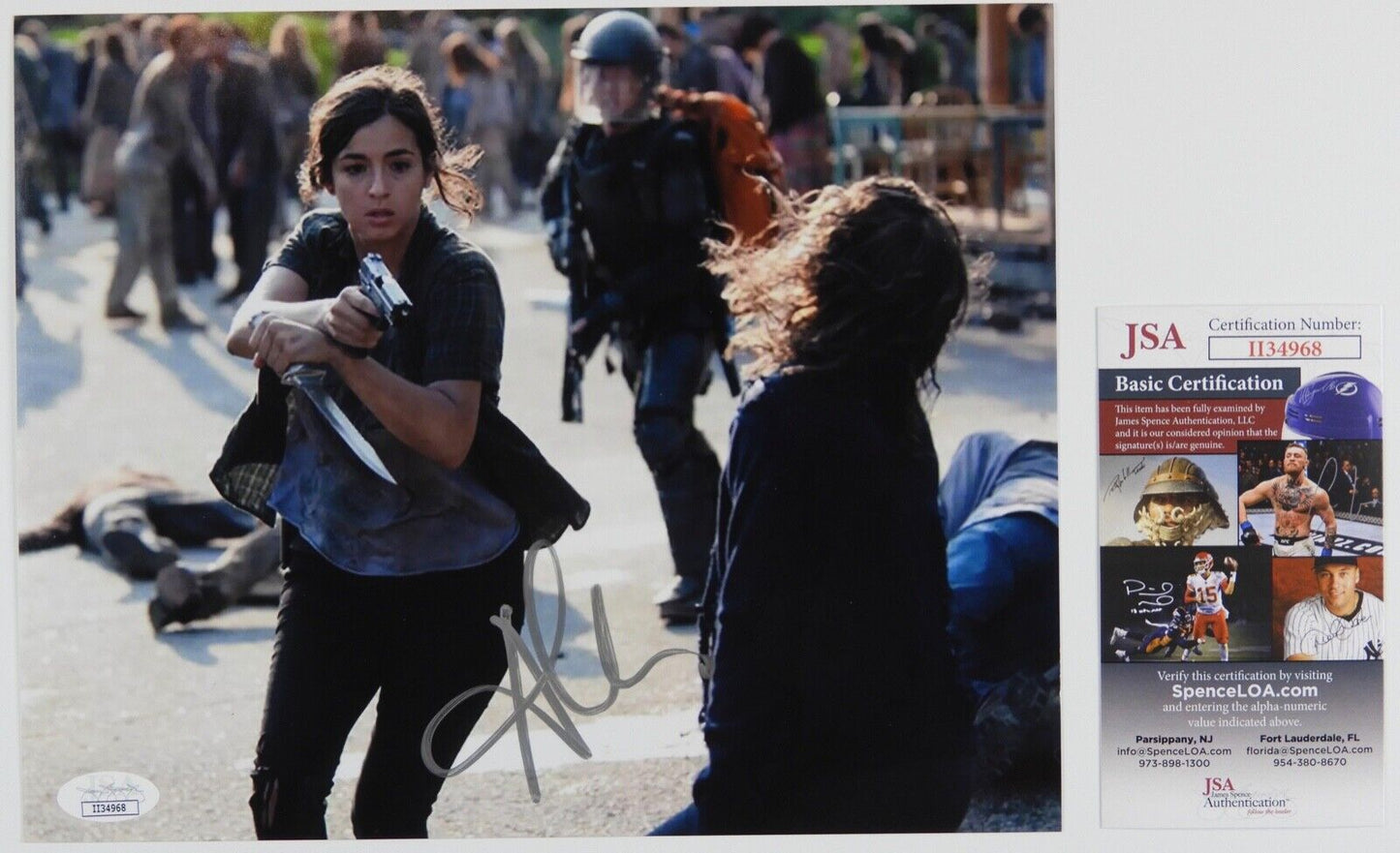Alanna Masterson Autograph JSA 8 x 10 Signed Photo The Walking Dead