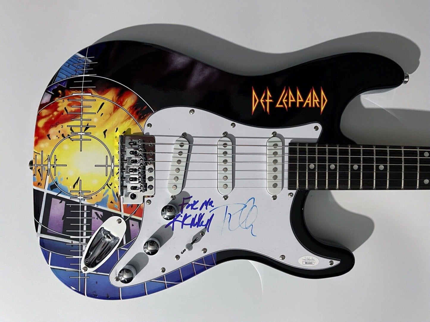 Def Leppard JSA Signed Autograph Stratocaster Guitar Phil Collen Rick Allen
