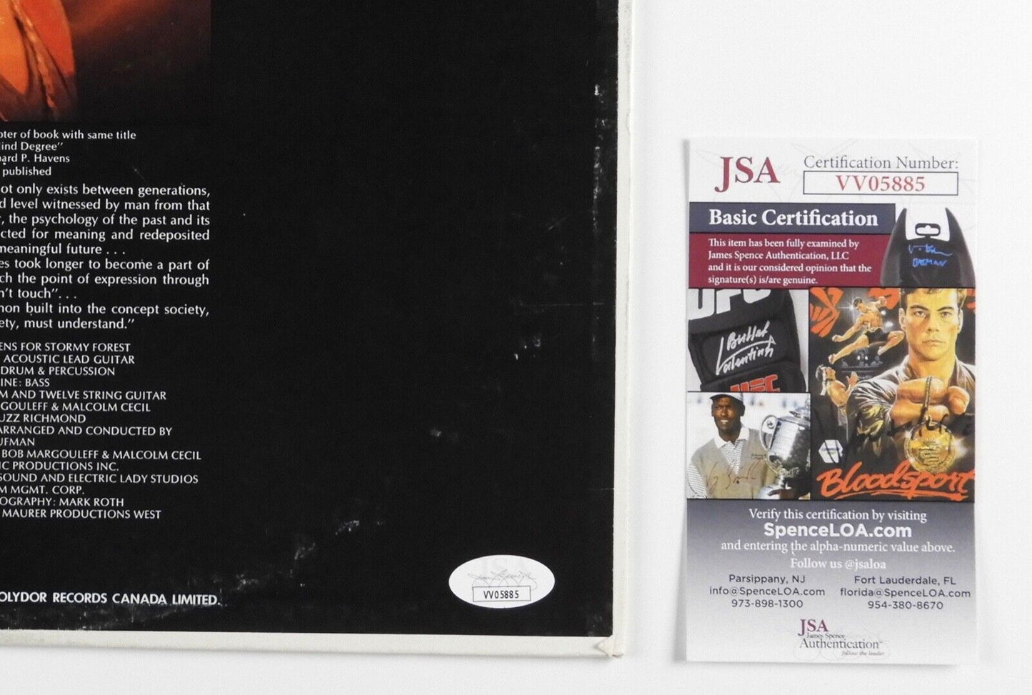 Richie Havens JSA Signed Autograph Album Vinyl Record The Great Blind Degree