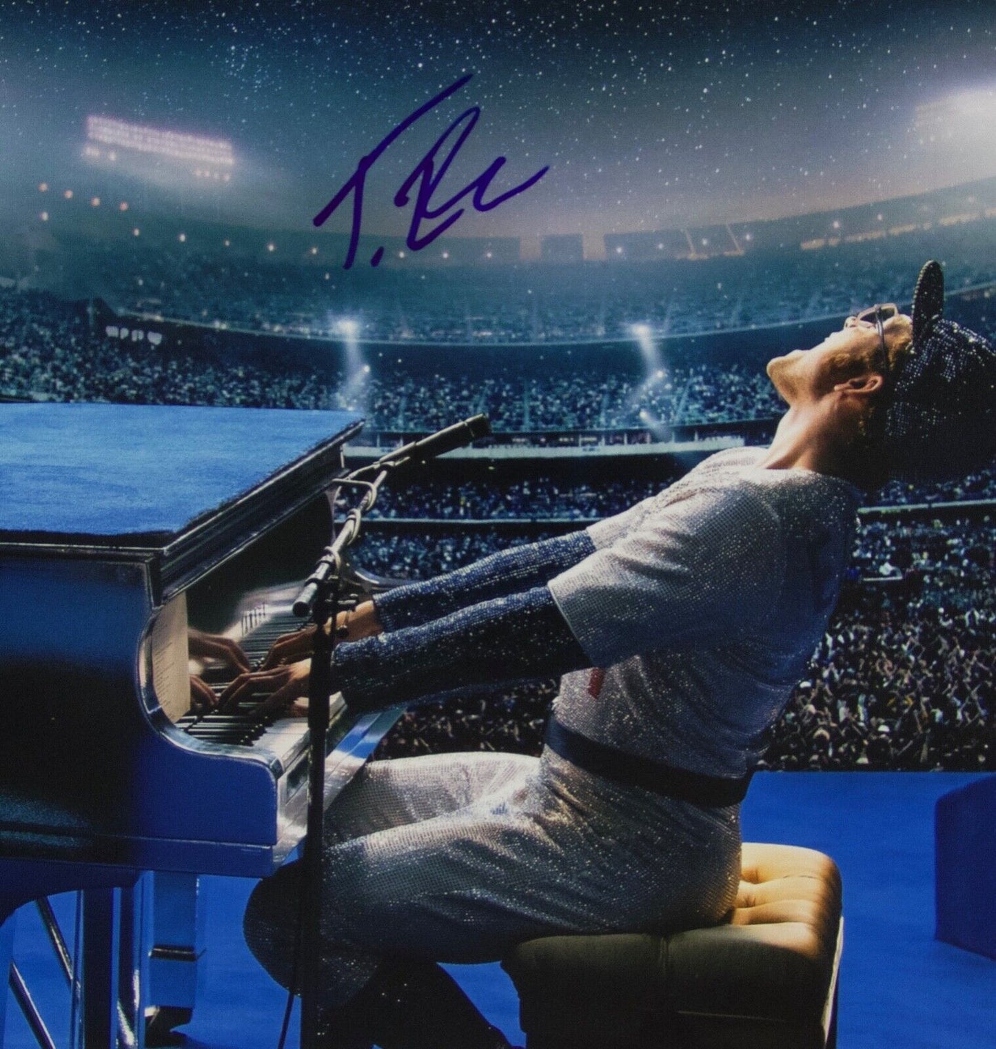 Taron Egerton Rocketman Elton John Autograph JSA 11 x 14 Signed Photo