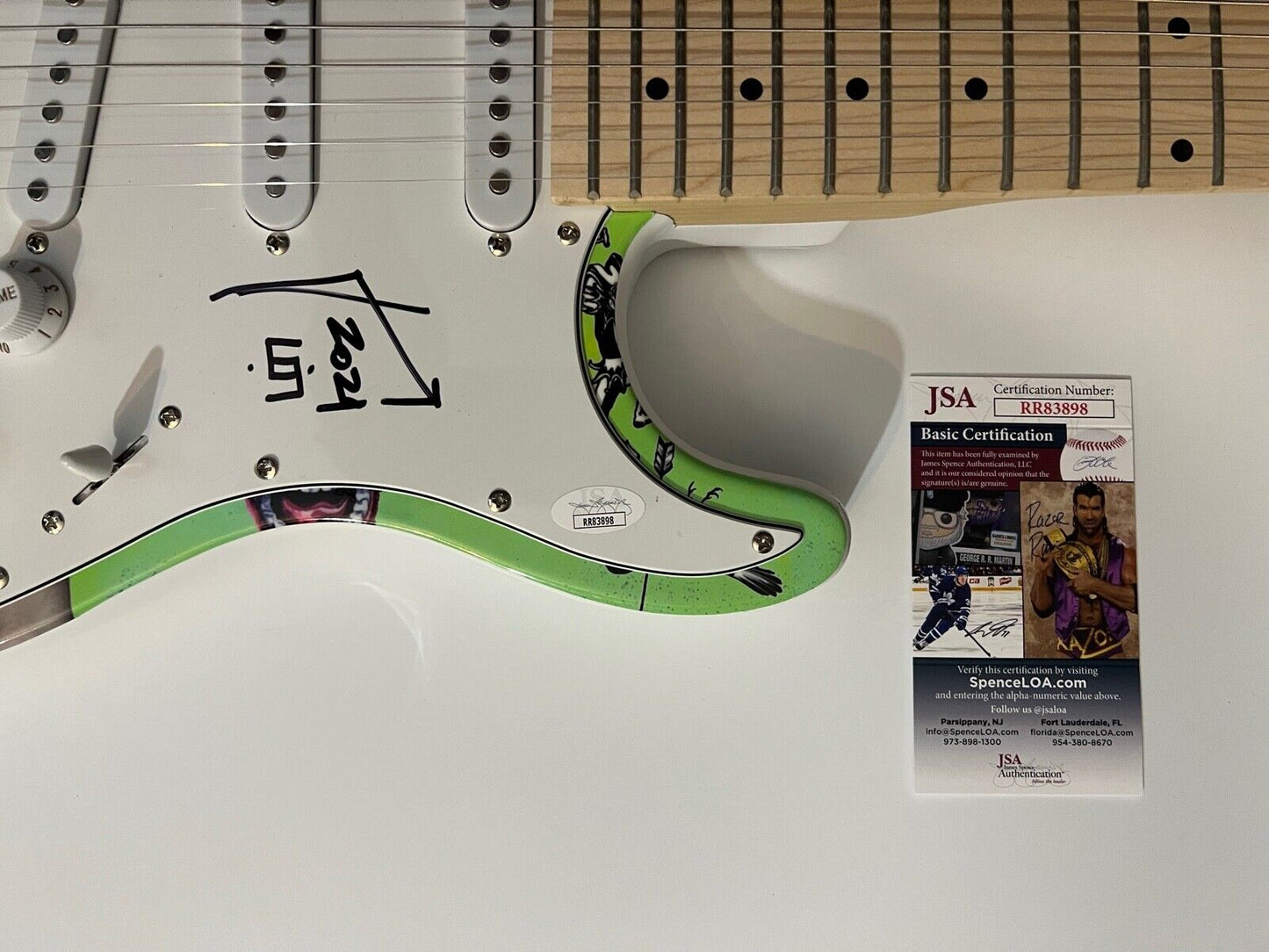 Jared Leto Joker JSA Autograph Signed Guitar Stratocaster Thirty Seconds To Mars