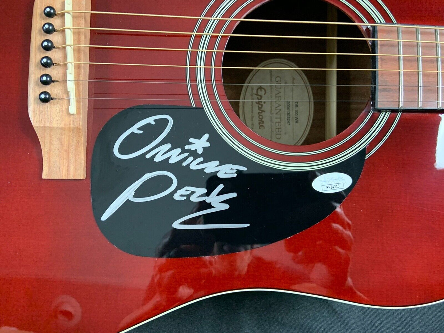 Orville Peck JSA Autograph Signed Guitar Epiphone Acoustic