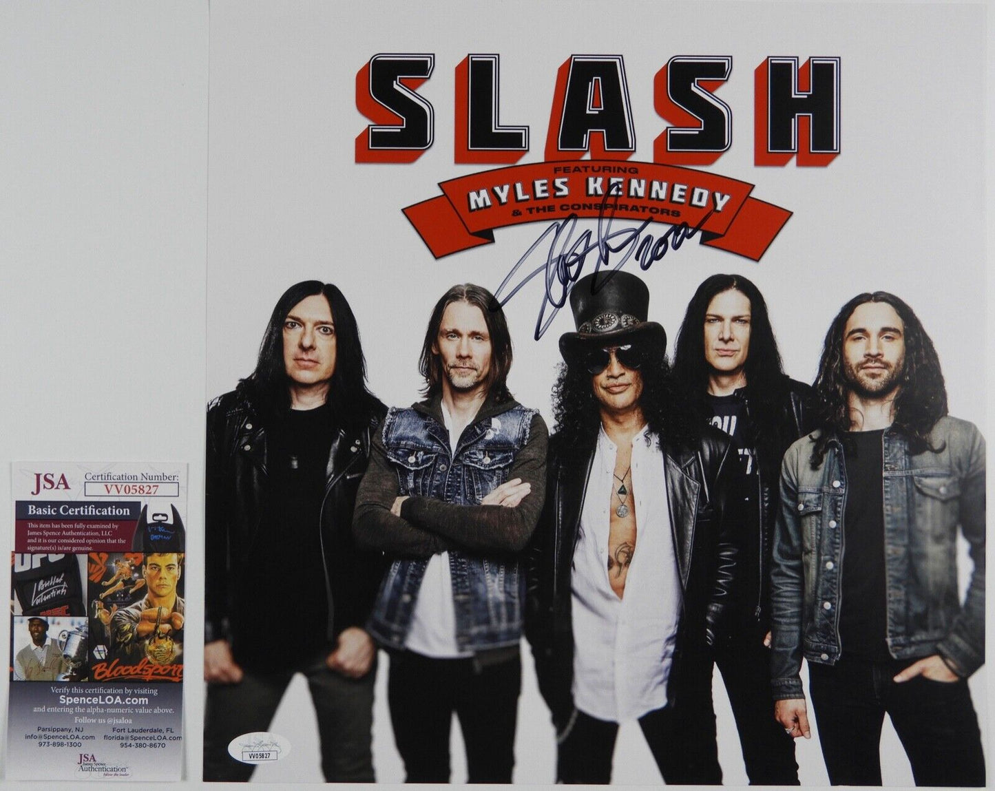 Slash JSA Signed Autograph Album Record Lithograph Guns N' Roses