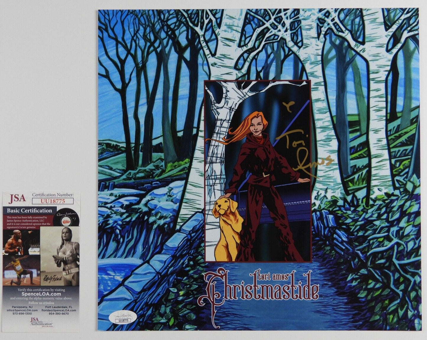Tori Amos JSA Autograph Signed Record Album Lithograph Christmastide