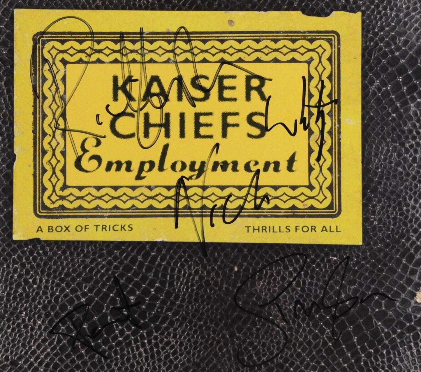 Kaiser Chiefs JSA Signed Autograph Album Vinyl Record Employment