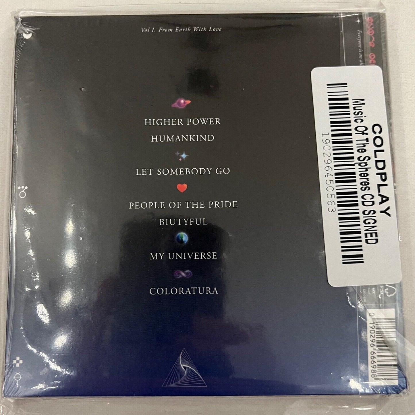 Coldplay Fully Signed Autograph Music Of The Spheres CD Still Sealed