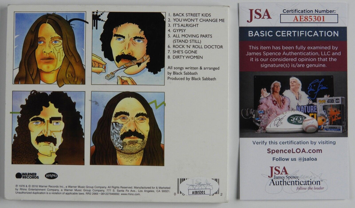 Black Sabbath Geezer Butler JSA signed autograph CD Technical Ecstasy