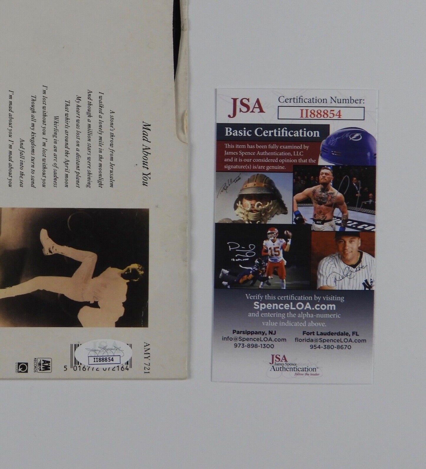 Sting Mad About You Signed Autograph Record Album JSA Vinyl Record