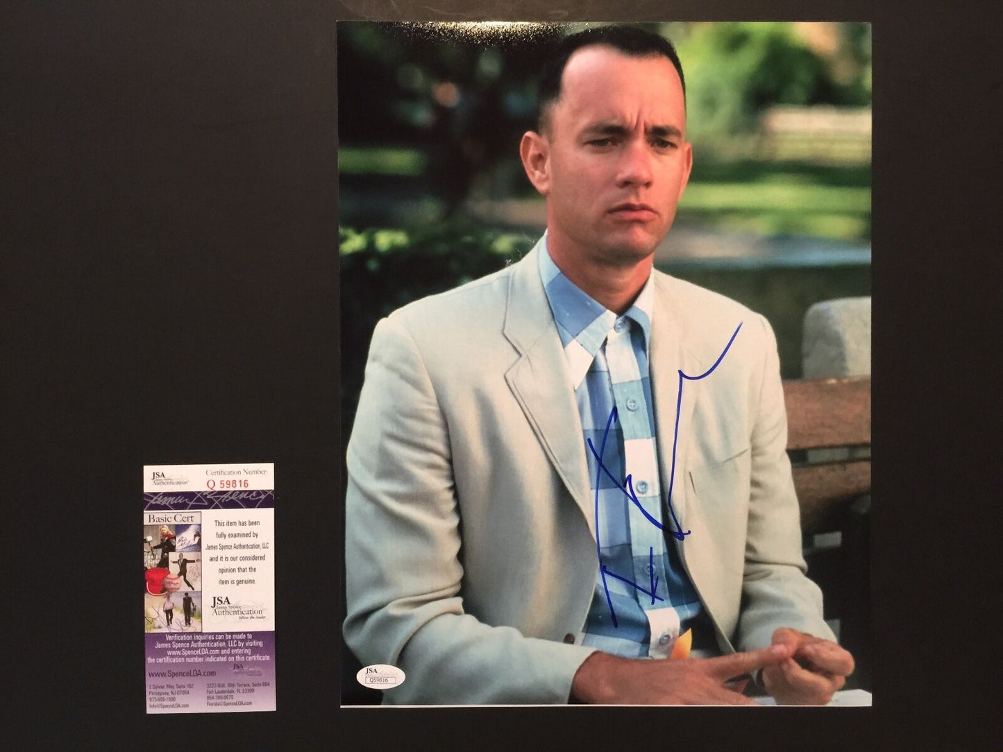 Tom Hanks JSA Forrest Gump JSA Autograph Signed Photo 11 x 14