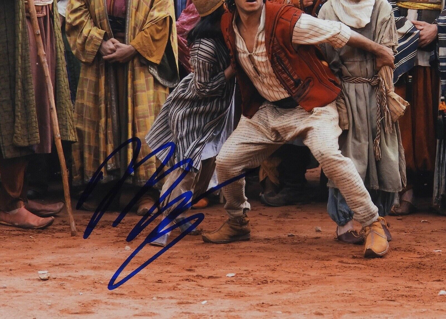 Mena Massoud Aladdin Autograph Signed 8 x 10 JSA COA