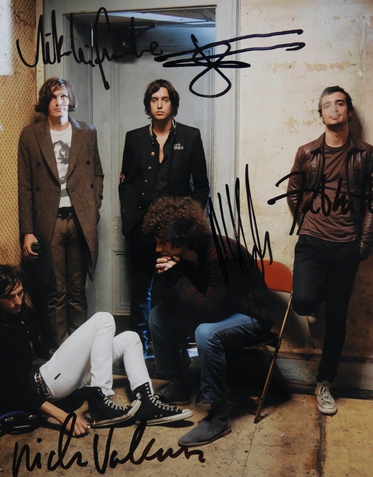 The Strokes Fully Signed JSA Autograph 8 x 10 photo Julian Casablancas Nick +