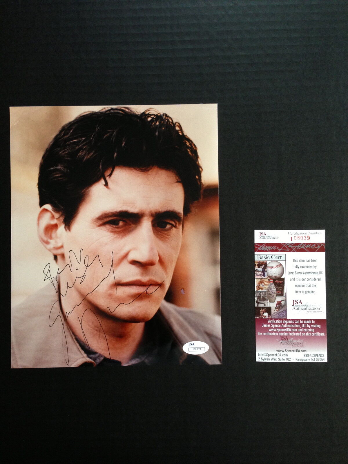 Gabriel Byrne Autograph JSA 8 x 10 Signed photo Usual Suspects