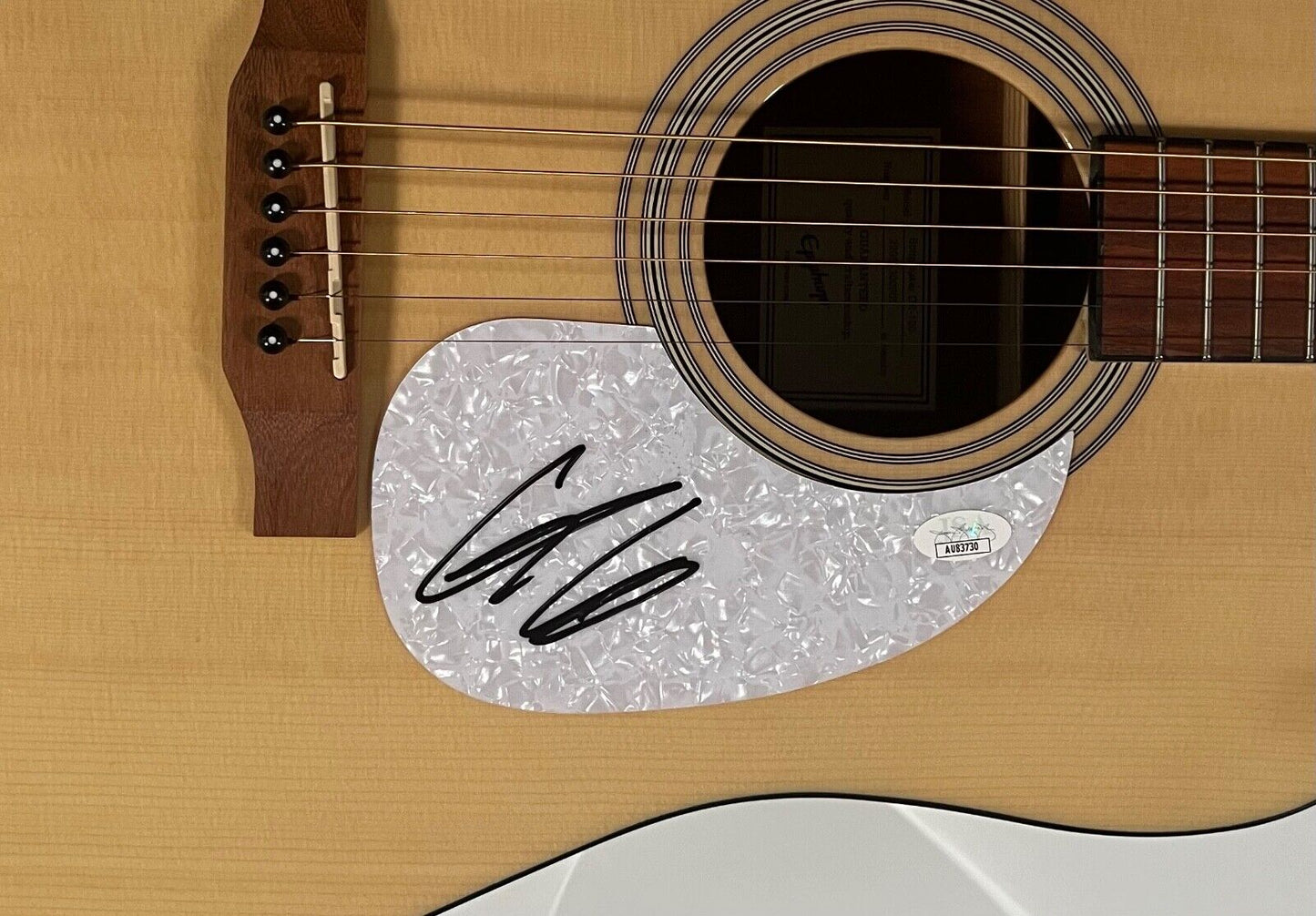 Bradley Gilber JSA Autograph Signed Guitar Epiphone Acoustic