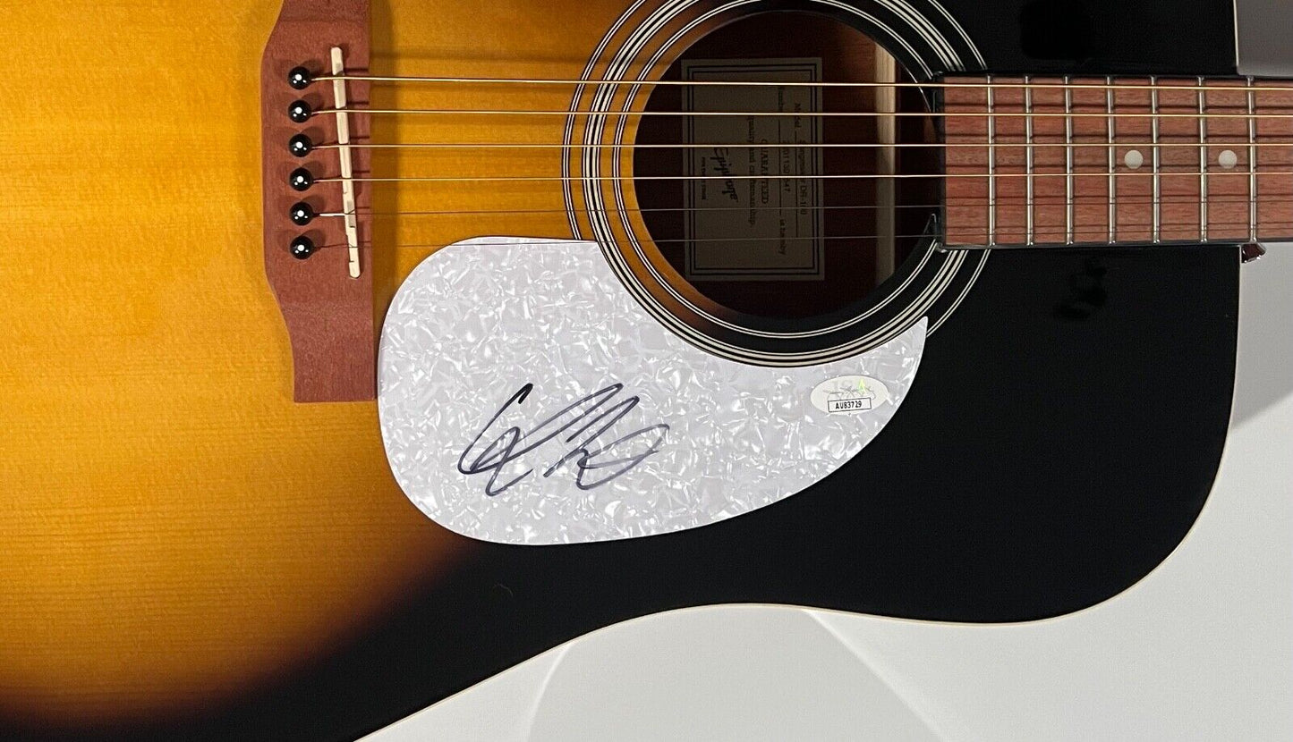 Chris Lane JSA Autograph Signed Guitar Epiphone Acoustic