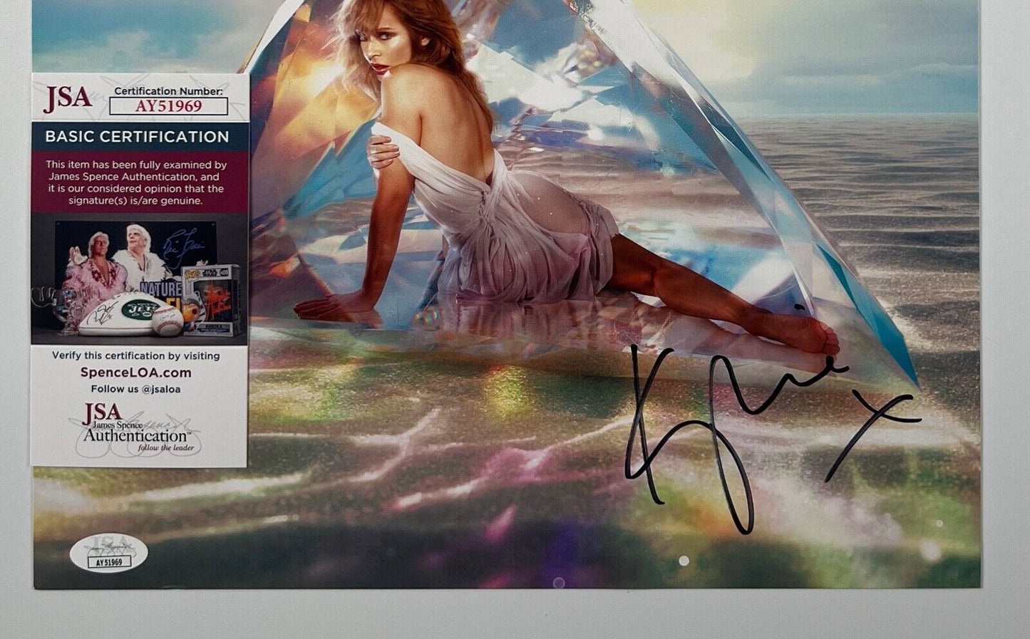 Kyle Minogue JSA Autograph Signed Album Vinyl Lithograph Tensions II