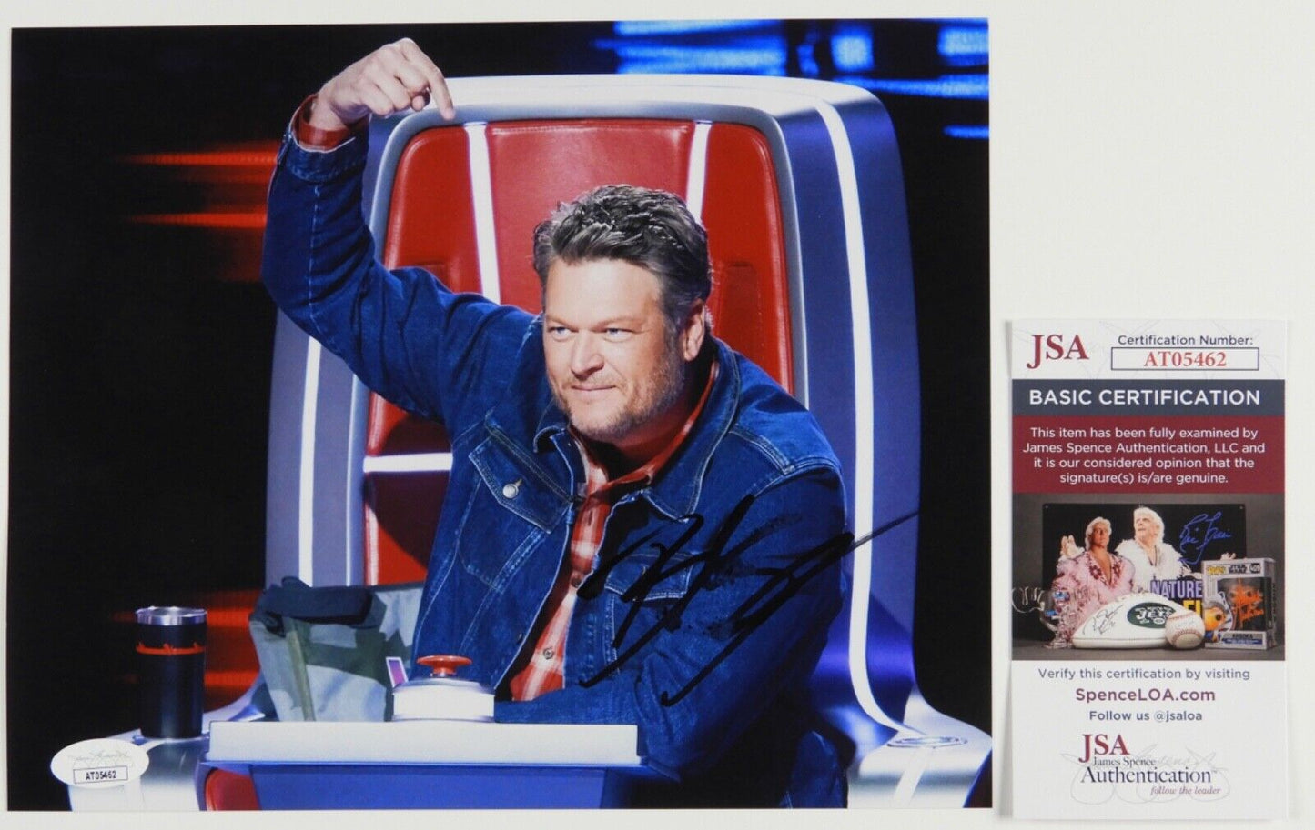 Blake Shelton JSA Autograph Signed 8 x 10 photo