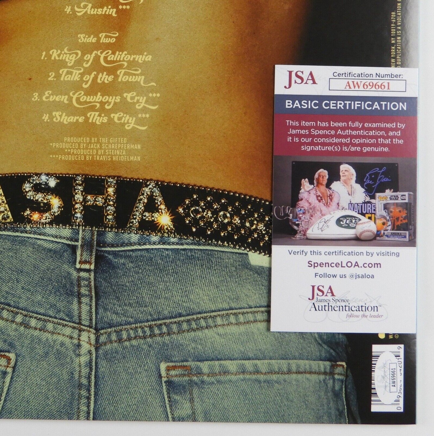 Dasha Signed Autograph Album JSA Record Vinyl