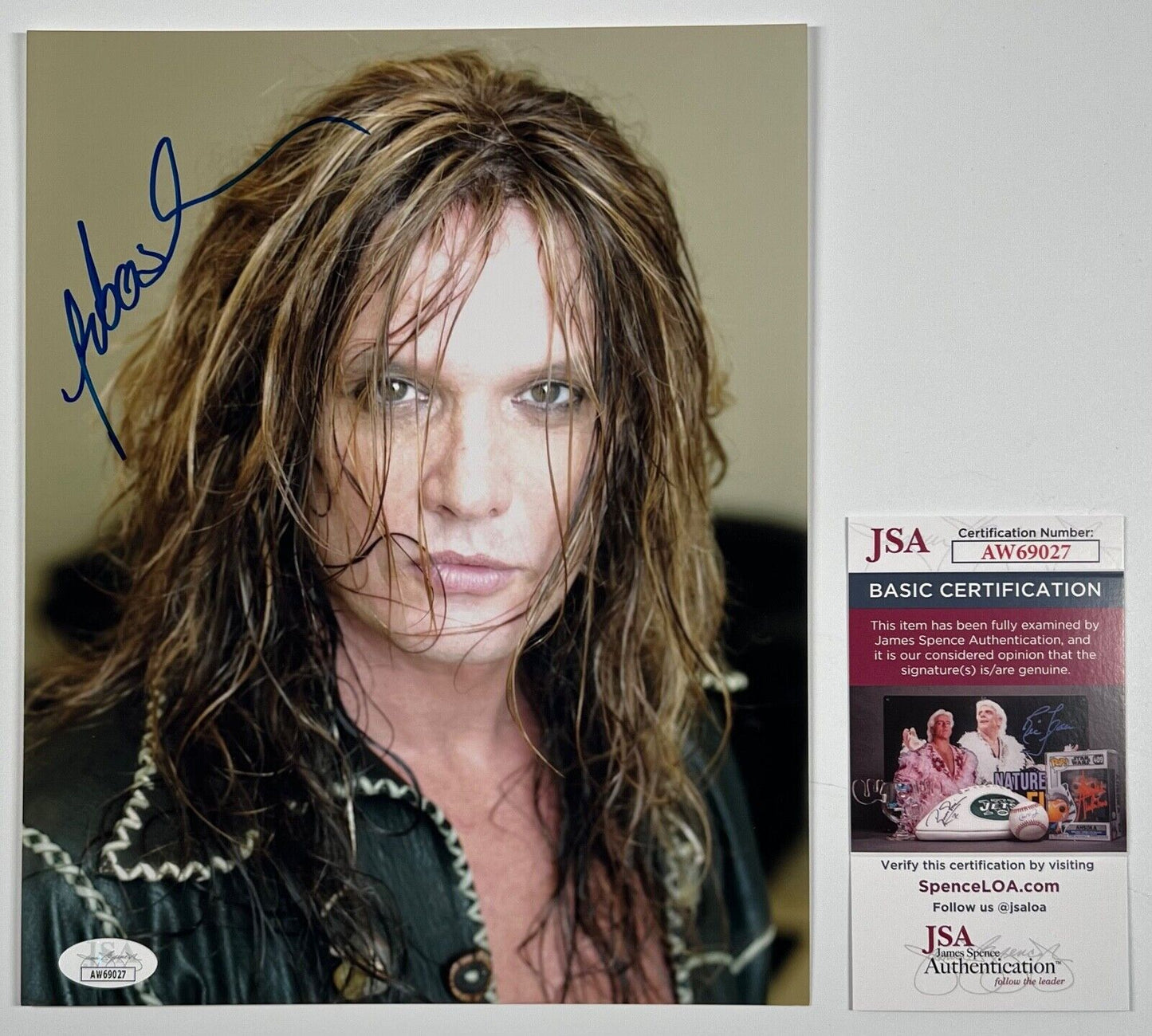 Sebastian Bach JSA Signed Autograph 8 x 10 photo