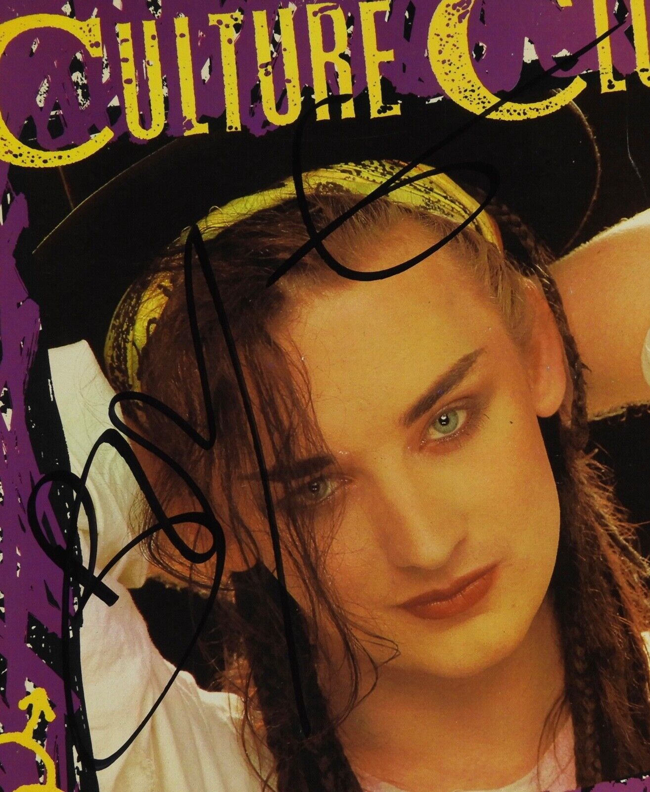 Boy George JSA Signed Autograph Record Album Vinyl Culture Club Kissing To Be