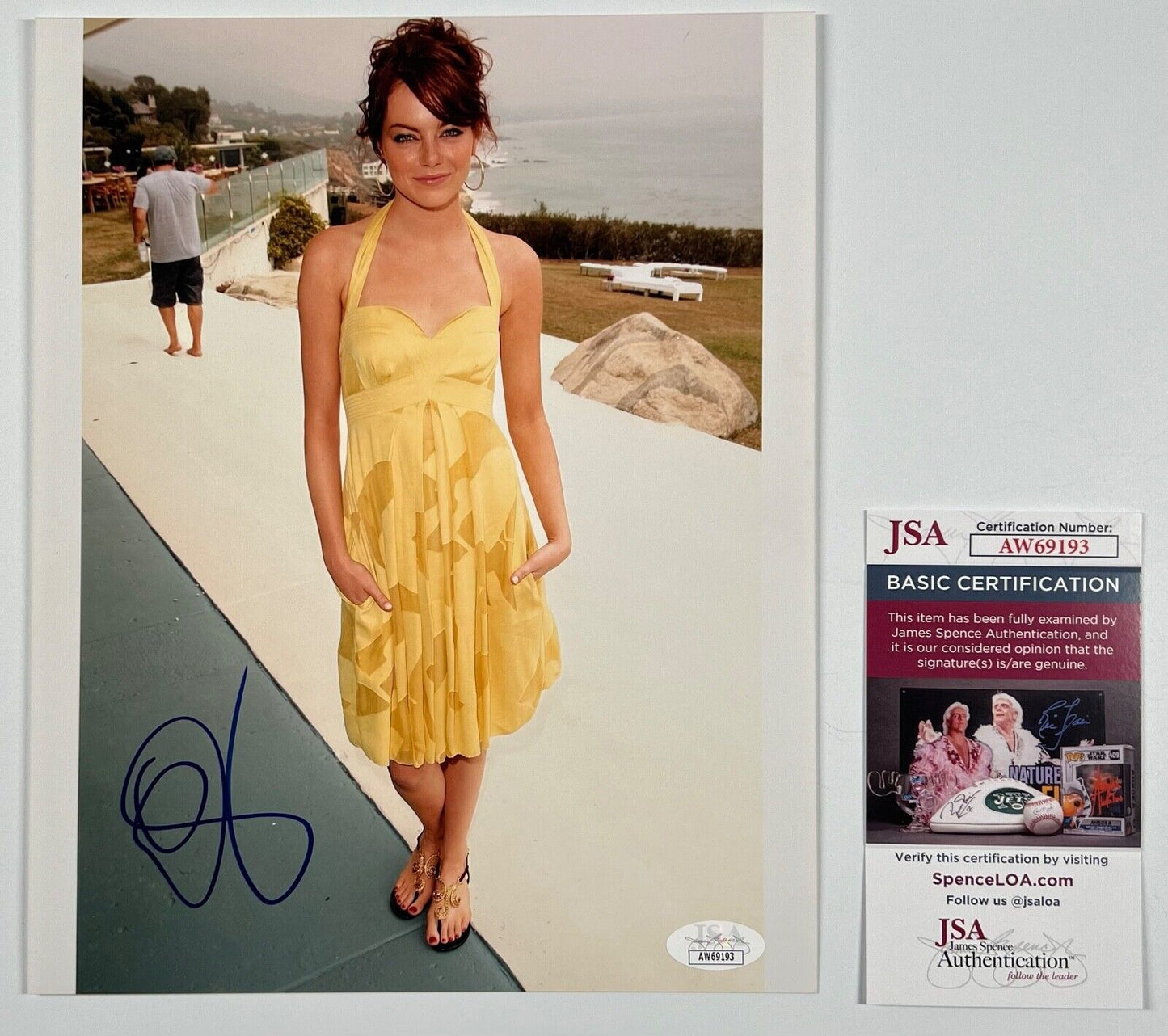 Emma Stone JSA Signed Autograph Photo 8 x 10