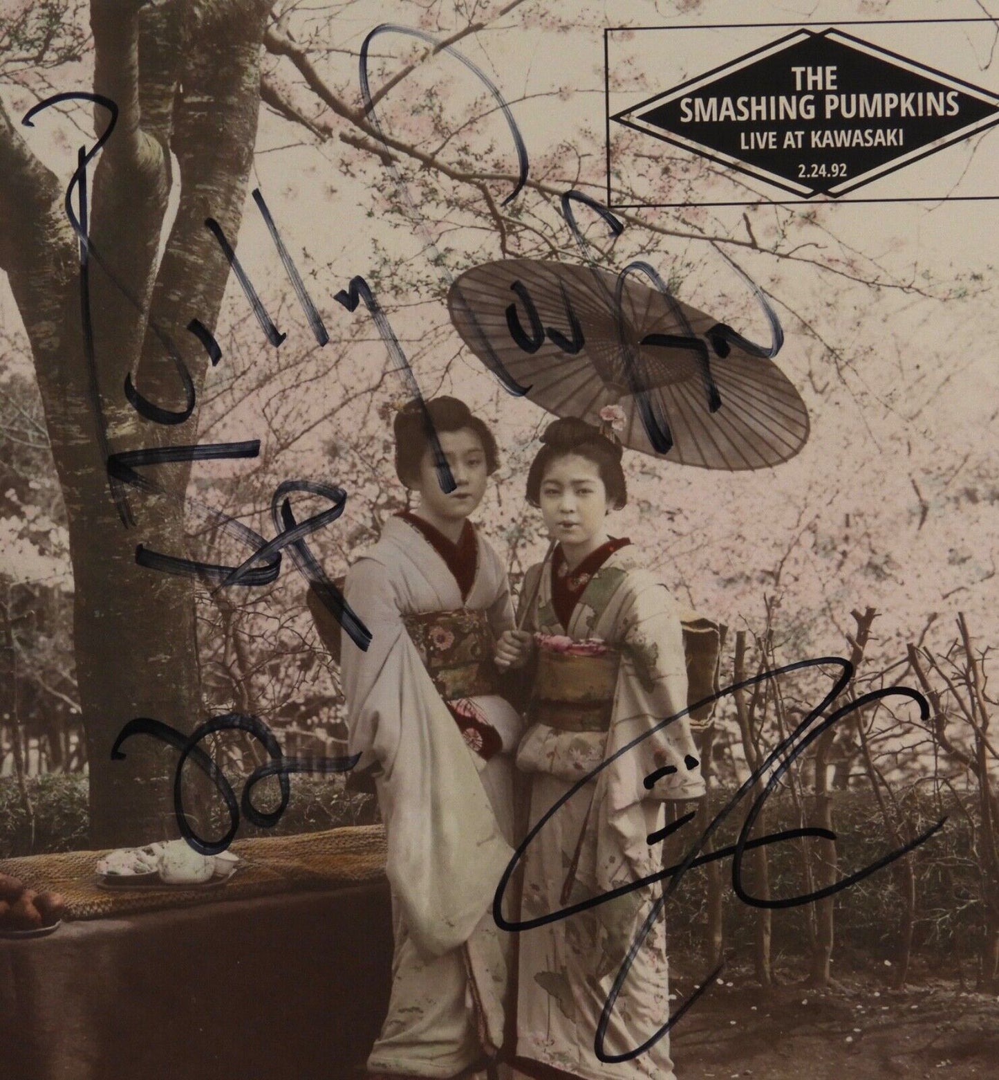 The Smashing Pumpkins Signed JSA Autograph Album Cover Vinyl Live At Kawasaki