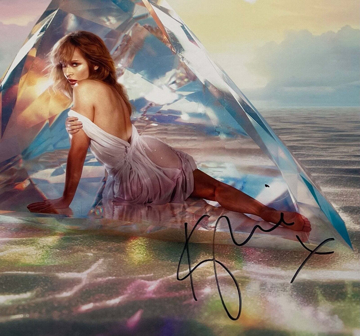Kyle Minogue JSA Autograph Signed Album Vinyl Lithograph Tensions II