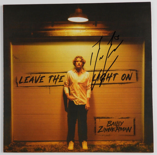 Bailey Zimmerman JSA Signed Autograph Album Record Vinyl Leave The Light On