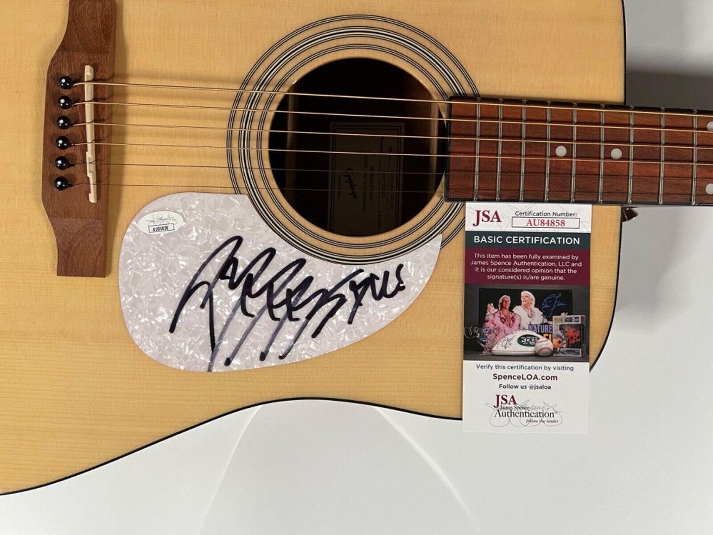 Post Malone JSA Autograph Signed Guitar Epiphone Acoustic