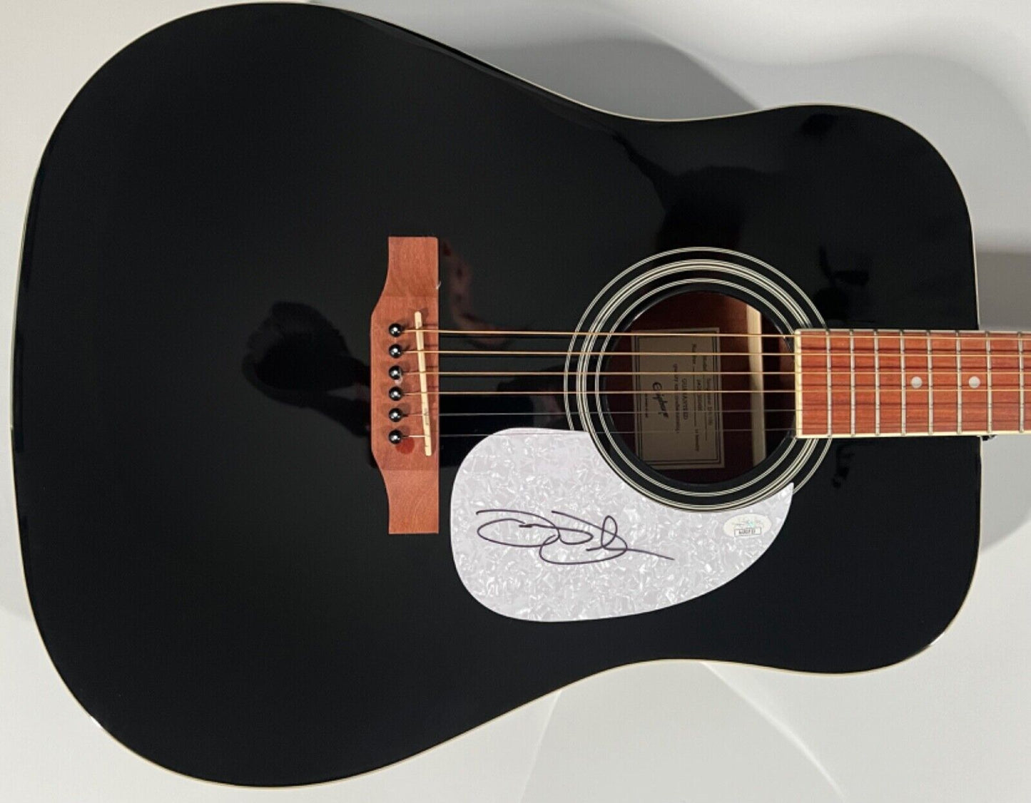 Jamey Johnson JSA Autograph Signed Guitar Epiphone Acoustic