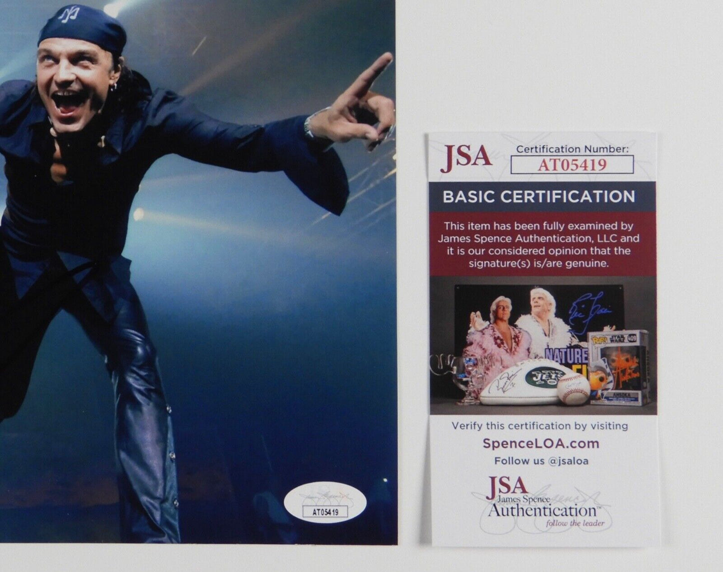 Scorpions JSA Fully Signed Autograph Photo Rudolf Schenker Klaus Meine +