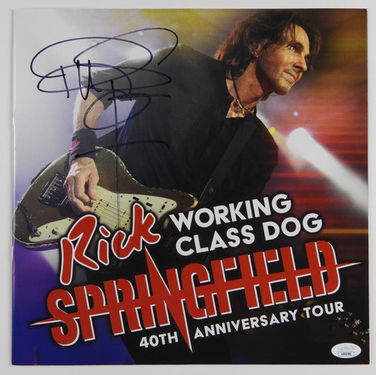 Rick Springfield JSA Autograph Signed Working Class Dog Concert Program