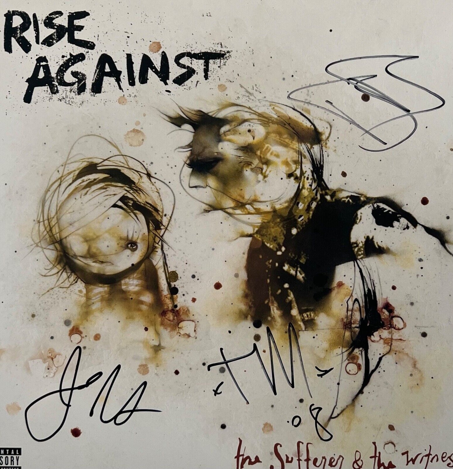 Rise Against JSA Autograph Signed Album Vinyl Record The Sufferer & The Witness