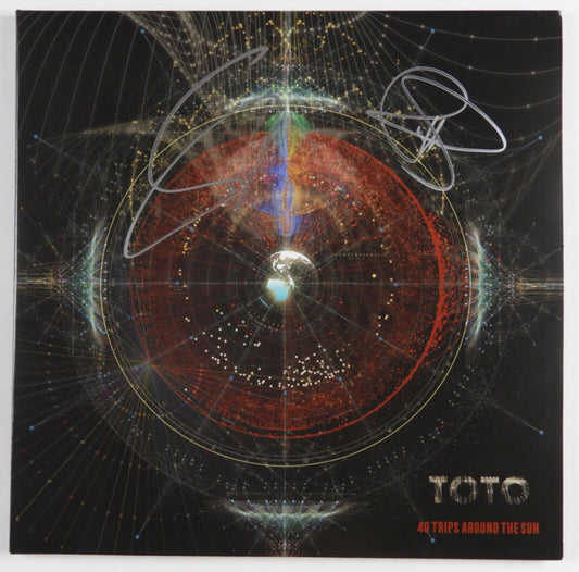 Toto JSA Signed Autograph Album Record Vinyl Steve Lukather