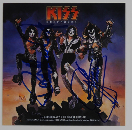 KISS Destroyer Anniversary JSA Signed Autograph CD Paul Stanley Gene Simmons