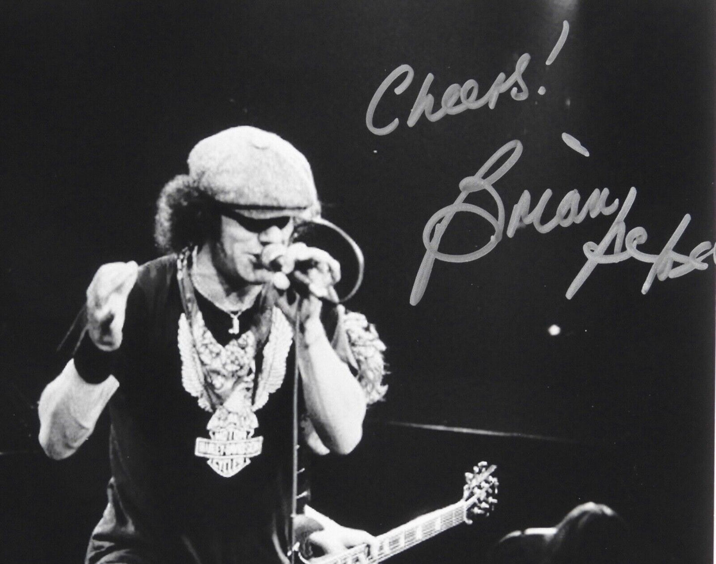 Brian Johnson Signed Autograph Beckett COA 8 x 10 AC/DC