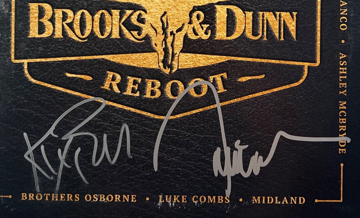 Books & Dunn JSA Autograph Signed Album Vinyl Record Album Reboot