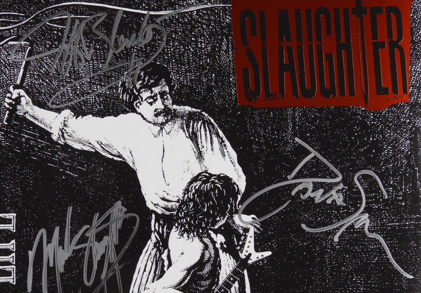 Slaughter JSA Signed Autograph Album Record Vinyl The Wild Life