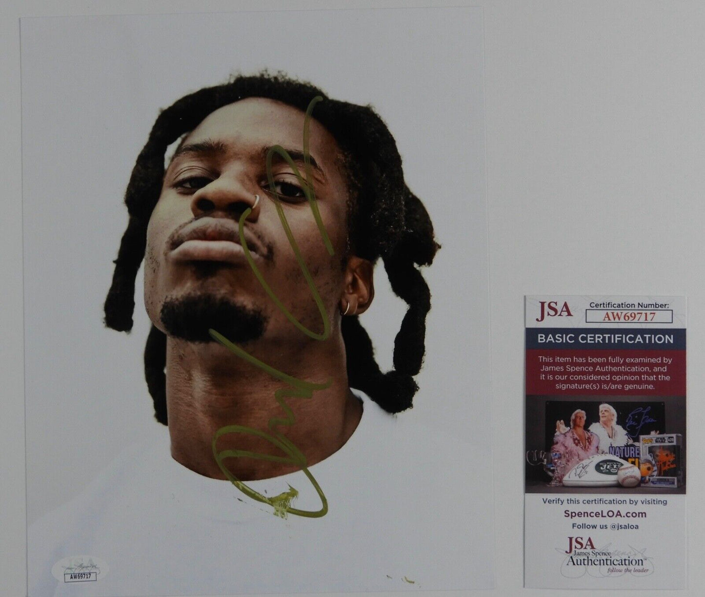 Denzel Curry JSA Signed Autograph 8 x 10 photo