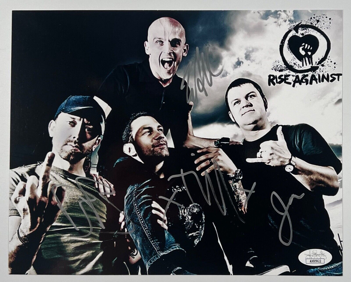 Rise Against Fully JSA Signed Autograph 8 x 10 photo