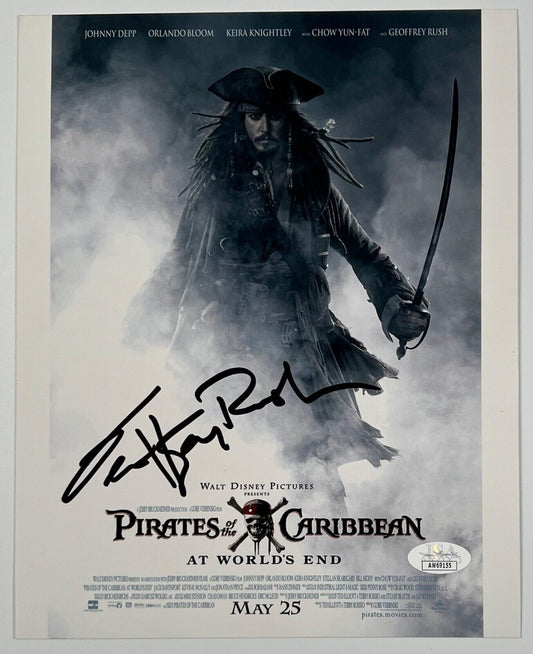 Geoffrey Rush Pirates Of The Caribbean JSA Signed Autograph 8 x 10 photo