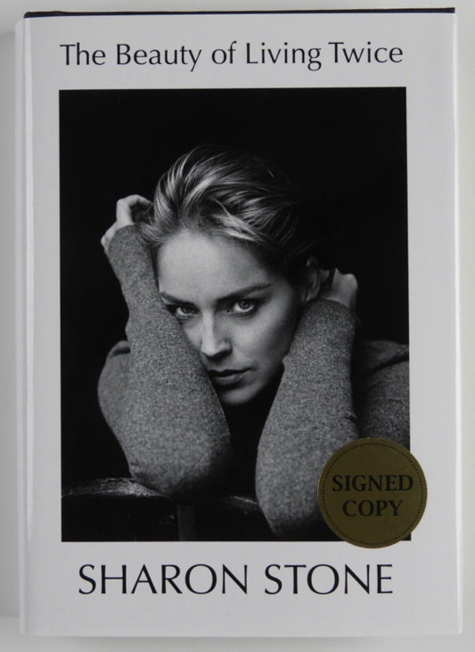 Sharon Stone JSA Autograph Signed Book The Beauty Of Living Twice A