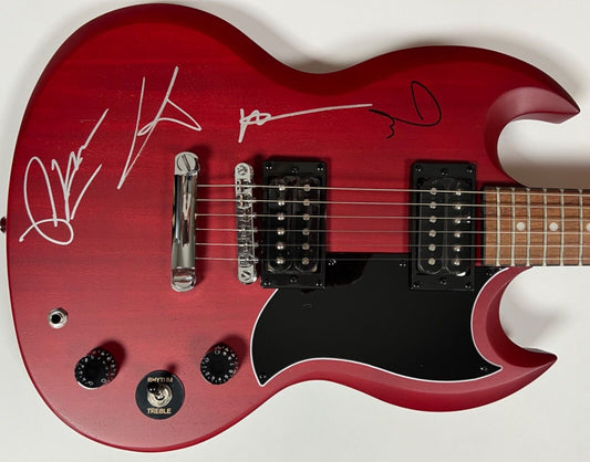 Fall Out Boy JSA Autograph Signed Guitar SG Epiphone Fully Signed