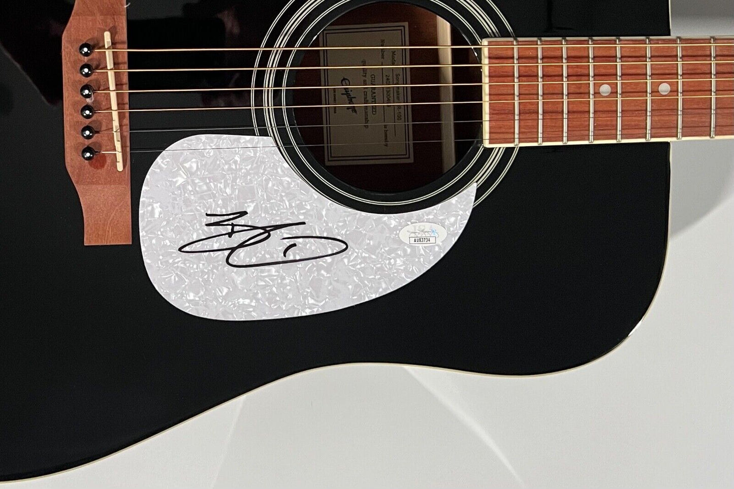 Bradley Gilbert JSA Autograph Signed Guitar Epiphone Acoustic