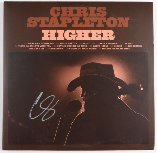 Chris Stapleton JSA Signed Autograph Album Record Vinyl Higher